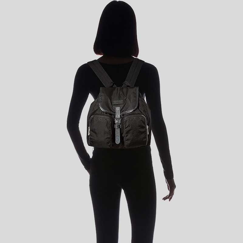 GUCCI Guccissima Unisex Signature GG Small Nylon Backpack Black 510343