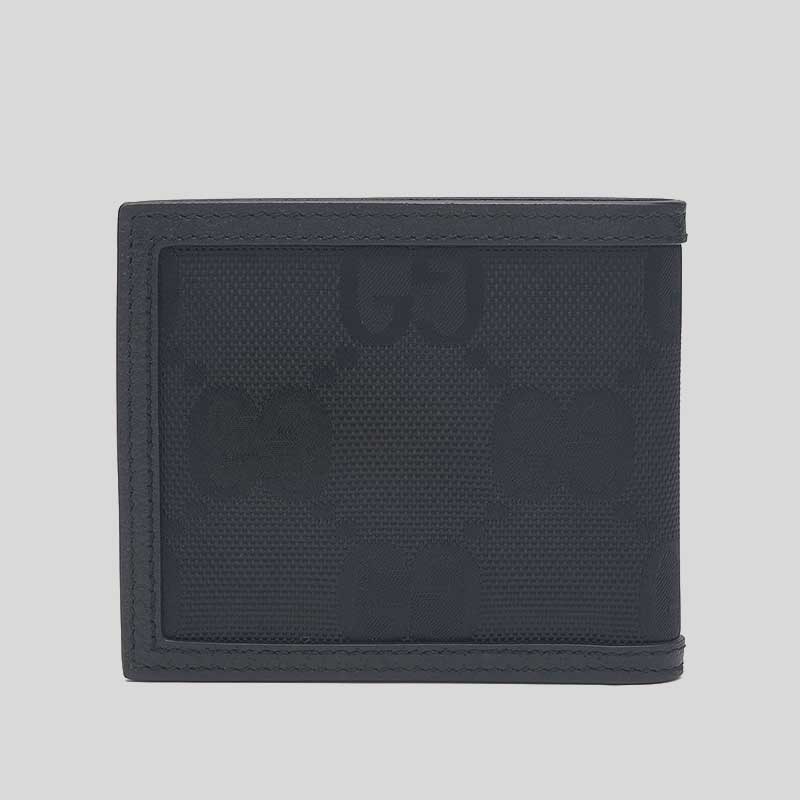 GUCCI Off The Grid GG Nylon Bifold Wallet Black 625573