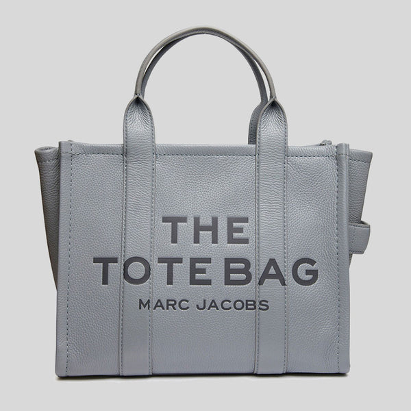 MARC JACOBS The Leather Medium Tote Bag Wolf Grey H004L01PF21 lussocitta lusso città