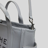 MARC JACOBS The Leather Medium Tote Bag Wolf Grey H004L01PF21