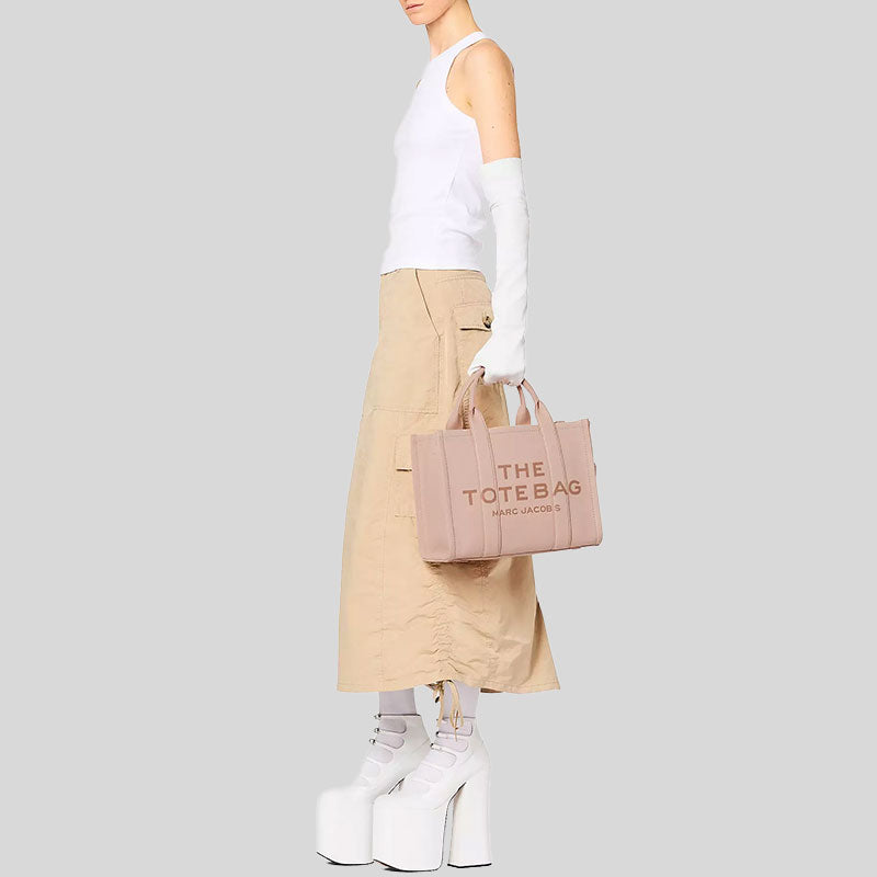 MARC JACOBS The Leather Medium Tote Bag Rose H004L01PF21