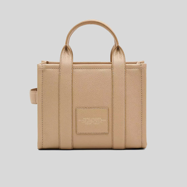 Marc Jacobs Leather The Tote Mini Traveler Tote Bag Camel H009L01SP21