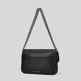 MARC JACOBS The J Marc Shoulder Bag Black/Gunmetal H956L01PF22