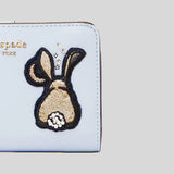 Kate Spade Bunbun Bunny Compact Wallet Pale Hydra K5653