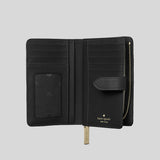 Kate Spade Carey Medium Compartment Bifold Wallet Black KA591
