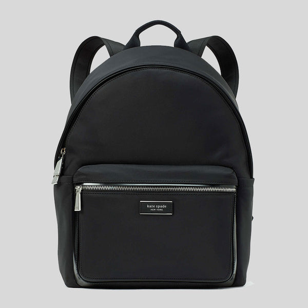 KATE SPADE Sam Icon KSNYL Nylon Medium Backpack Black KB133 lussocitta lusso citta Zalora amazon lazada Shopee