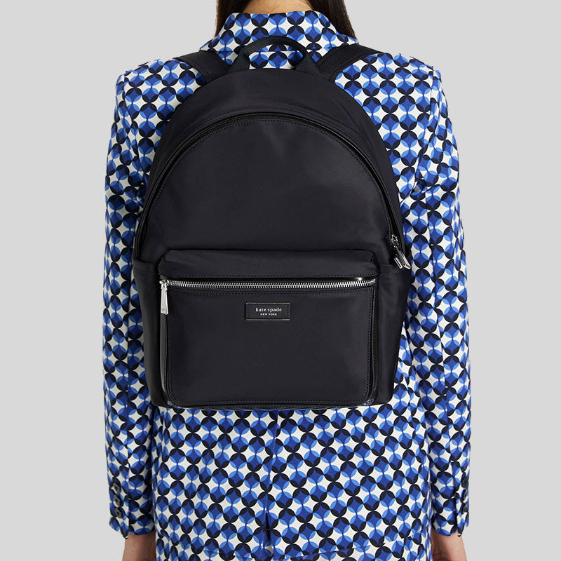 KATE SPADE Sam Icon KSNYL Nylon Medium Backpack Black KB133