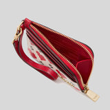 KATE SPADE Devin Pixel Hearts Coin Card Case Wristlet Cream Multi KJ869