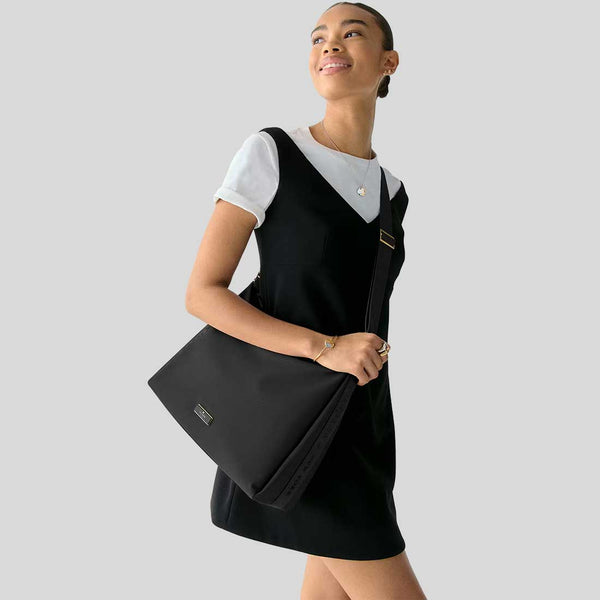 KATE SPADE Carter Nylon Large Convertible Crossbody Bag Black KL963