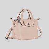 LONGCHAMP Le Pliage Extra XS Leather Handbag Nude L1500987