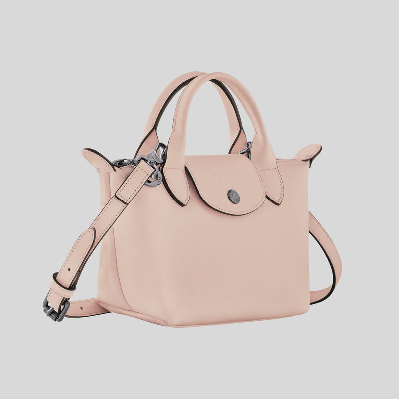 LONGCHAMP Le Pliage Extra XS Leather Handbag Nude L1500987