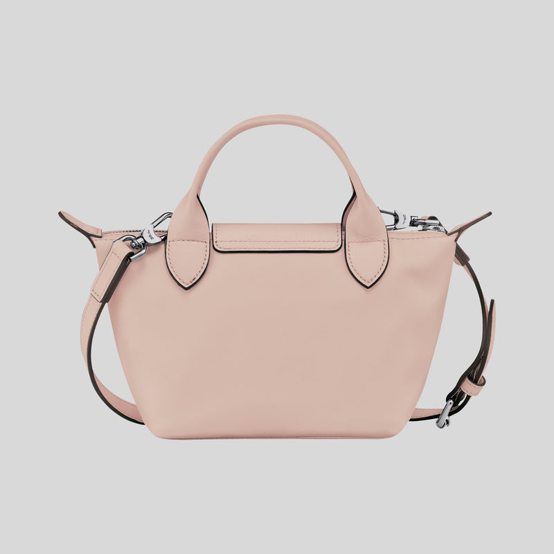 LONGCHAMP Le Pliage Extra XS Leather Handbag Nude L1500987