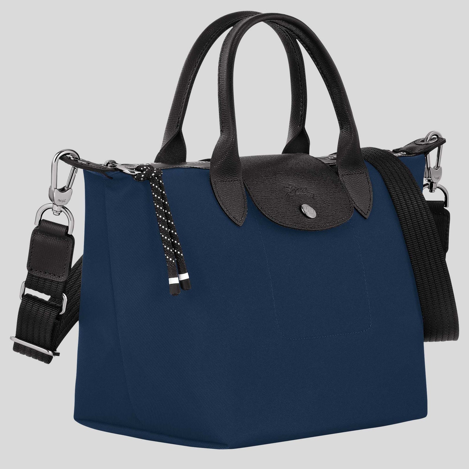 トートバッグ LONGCHAMP Le Pliage Energy Top Handle Bag S L1512HSR 203 Le Pliage Energy S Handbag Black - Recycled canvas