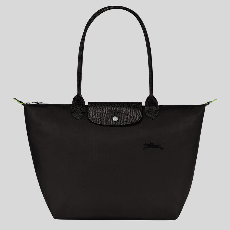 LONGCHAMP Le Pliage Green L Tote Bag Black L1899919001 lussocitta lusso citta