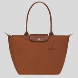 LONGCHAMP Le Pliage Green L Tote Bag Cognac L1899919 lussocitta lusso citta