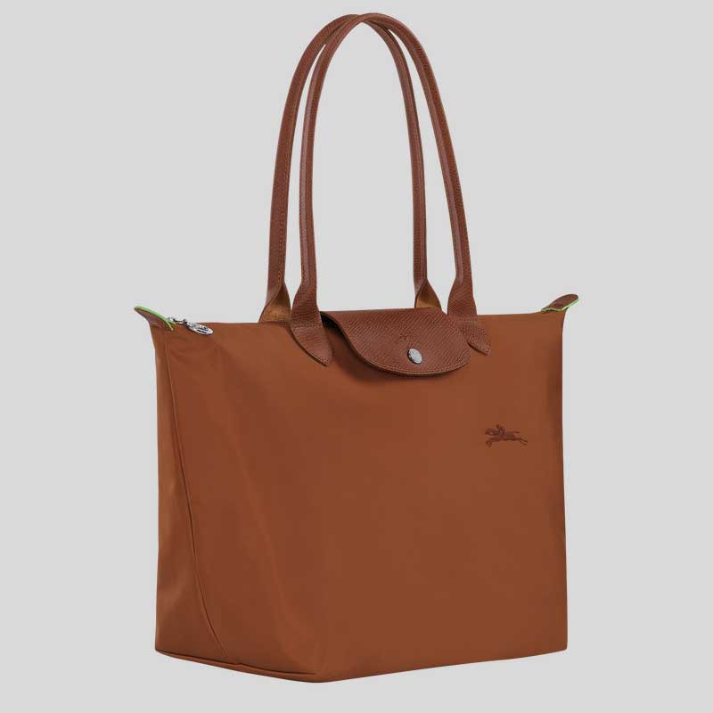 LONGCHAMP Le Pliage Green L Tote Bag Cognac L1899919