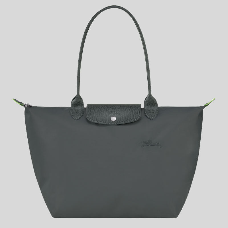 LONGCHAMP Le Pliage Green L Tote Bag Graphite L1899919 lussocitta lusso citta