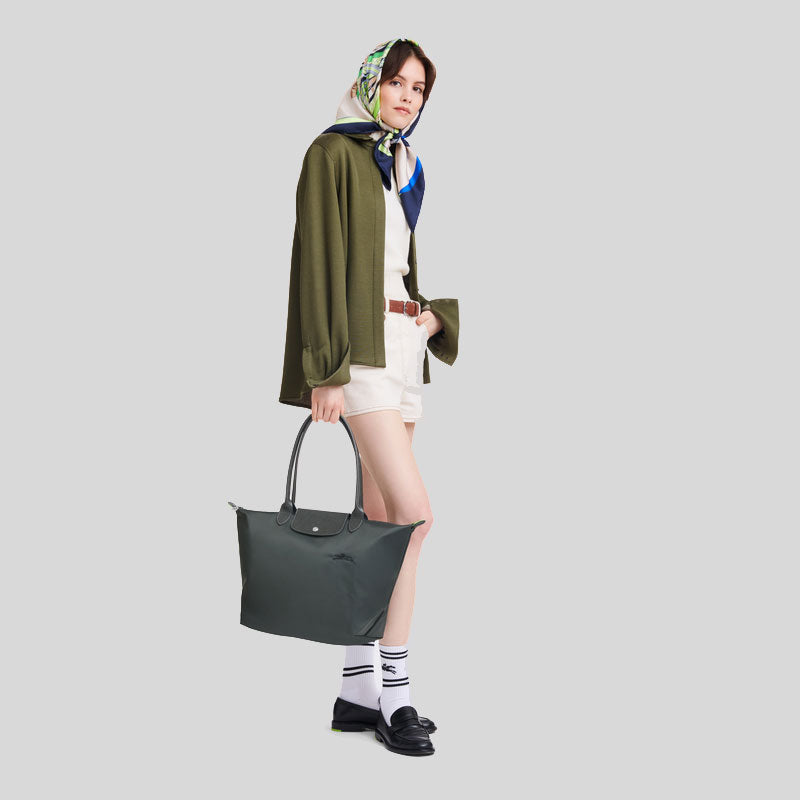 LONGCHAMP Le Pliage Green L Tote Bag Graphite L1899919