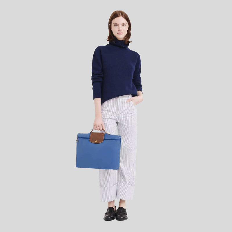Longchamp Le Pliage Original Briefcase Cobalt L2182089