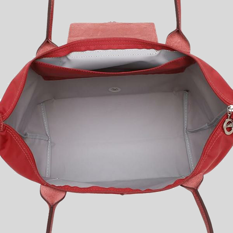 Longchamp Le Pliage Club Medium Long Handle Tote P47 Red 2605619P47