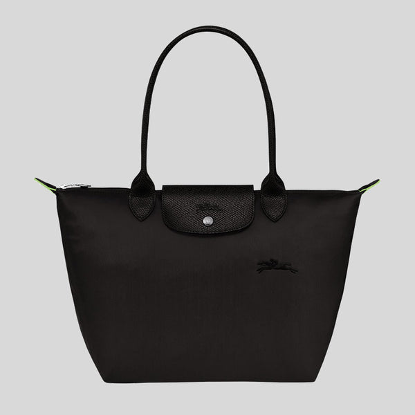 LONGCHAMP Le Pliage Green M Tote Bag Black L2605919 lussocitta lusso citta