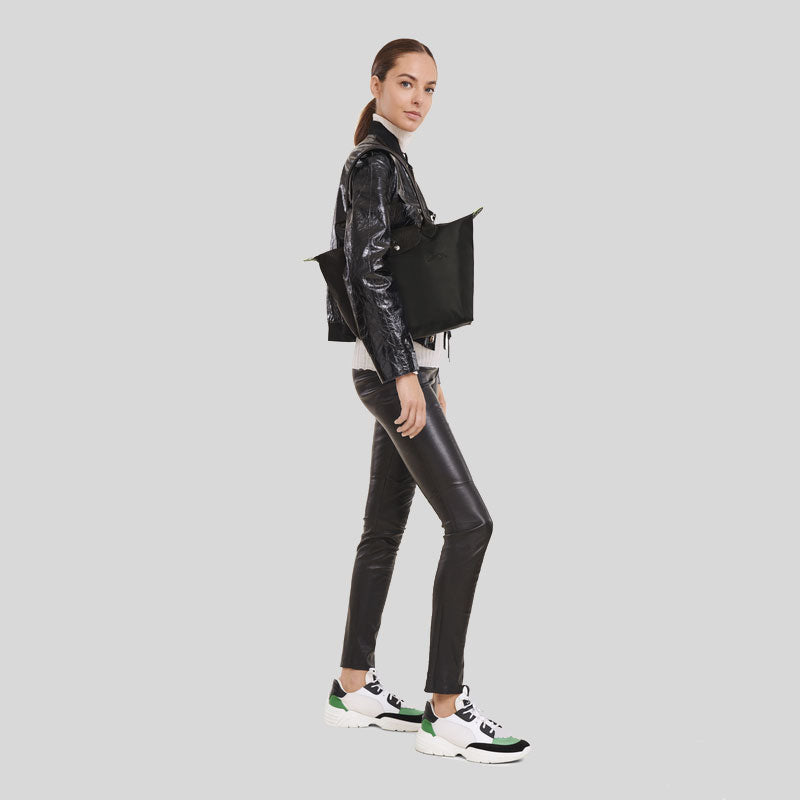 LONGCHAMP Le Pliage Green M Tote Bag Black L2605919