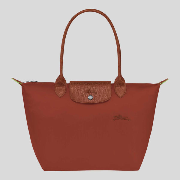 LONGCHAMP Le Pliage Green M Tote Bag Chestnut L2605919 lussocitta lusso citta