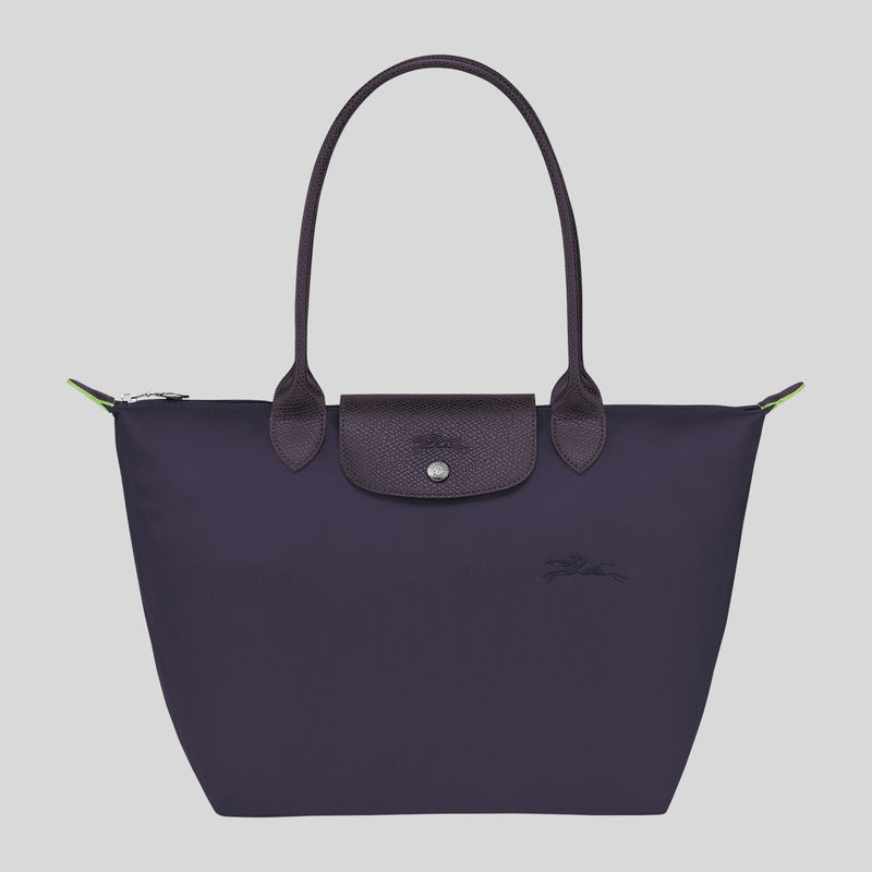 LONGCHAMP Le Pliage Green M Tote Bag Bilberry L2605919 lussocitta lusso citta