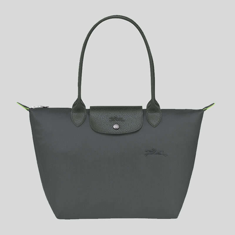 LONGCHAMP Le Pliage Green M Tote Bag Graphite L2605919 lussocitta lusso citta
