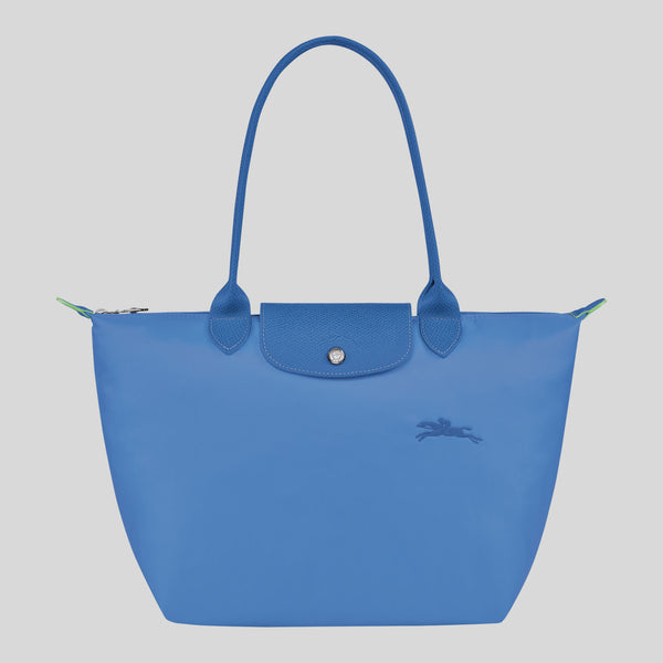 LONGCHAMP Le Pliage Green M Tote Bag Blue L2605919 lussocitta lusso citta