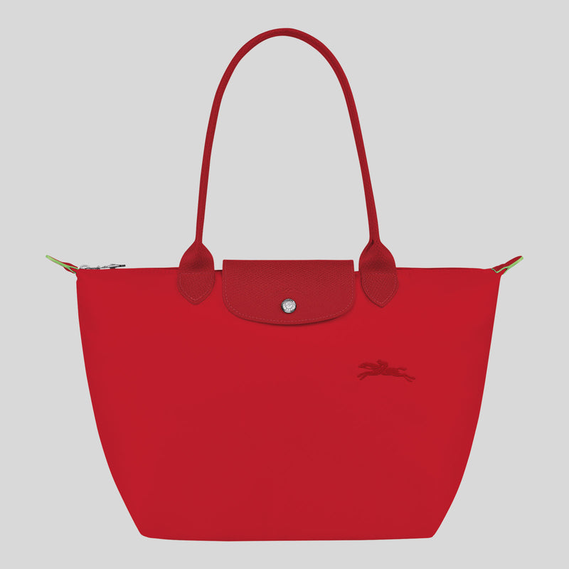 LONGCHAMP Le Pliage Green M Tote Bag Tomato L2605919 lussocitta lusso citta