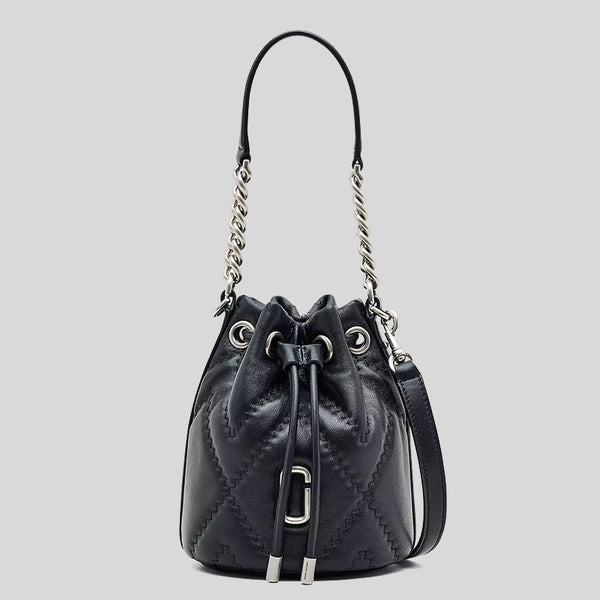 Marc Jacobs The Quilted Leather J Marc Bucket Bag Black 2F3HCR045H01 lussocitta lusso citta