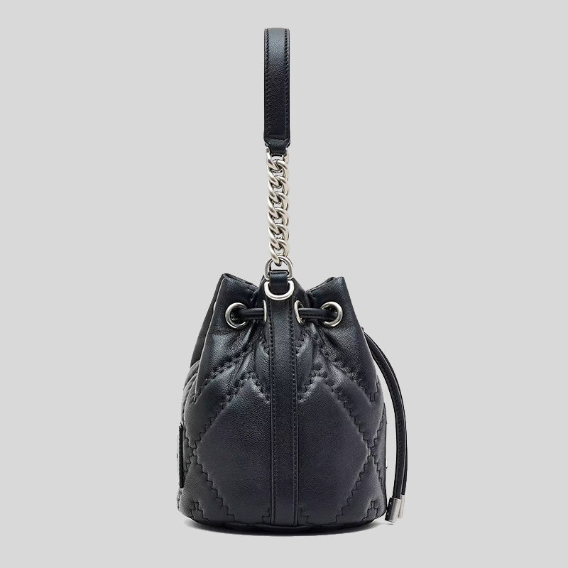 Quilted bucket bag sale