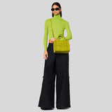 Marc Jacobs Leather The Tote Mini Traveler Tote Bag Citronelle H009L01SP21