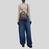 MARC JACOBS Leather The Tote Small Traveler Tote Bag Ganache H009L01SP21