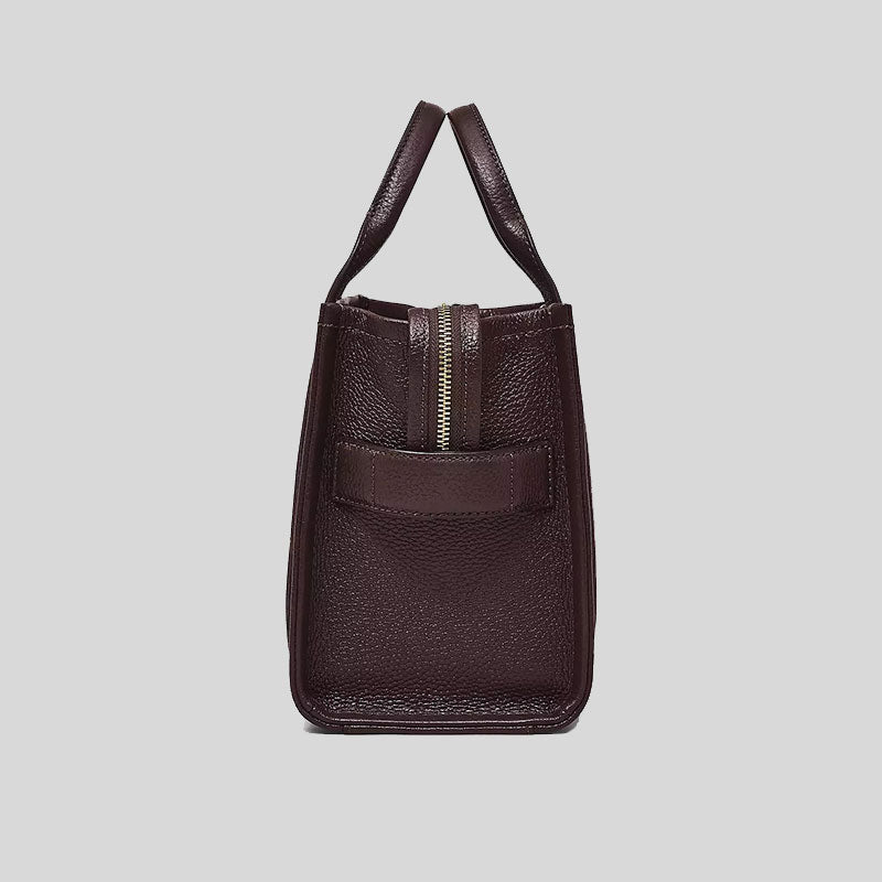 MARC JACOBS Leather The Tote Small Traveler Tote Bag Ganache H009L01SP21