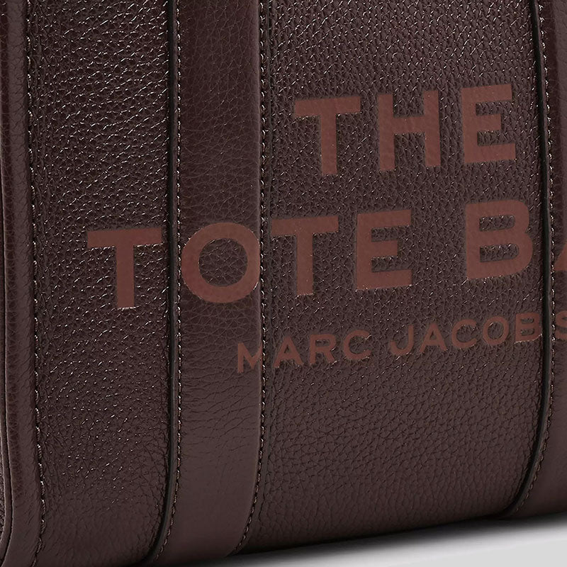 MARC JACOBS Leather The Tote Small Traveler Tote Bag Ganache H009L01SP21
