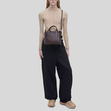 MARC JACOBS Leather The Tote Small Traveler Tote Bag Ganache H009L01SP21