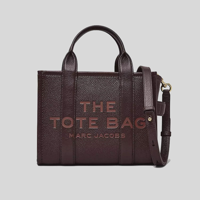 MARC JACOBS Leather The Tote Mini Traveler Tote Bag Ganache H009L01SP21 lussocitta lusso citta