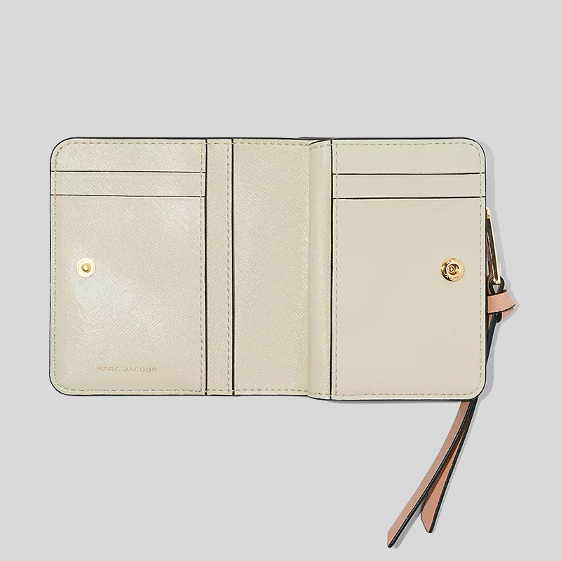 Marc Jacobs THE Snapshot Mini Compact Wallet Khaki Multi M0013360