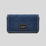 MARC JACOBS The Denim Chain Mini Bag Dark Wash 2F4SMN010S03