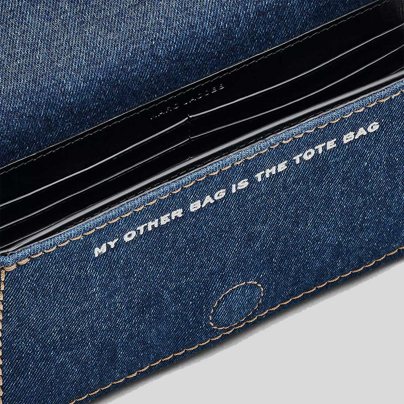 MARC JACOBS The Denim Chain Mini Bag Dark Wash 2F4SMN010S03