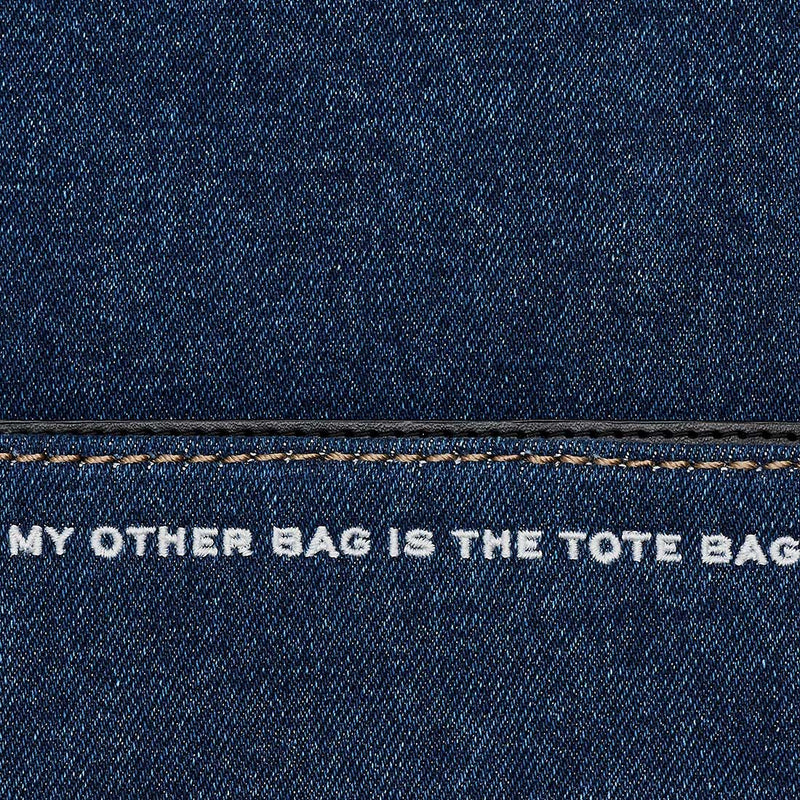 MARC JACOBS The Denim Chain Mini Bag Dark Wash 2F4SMN010S03