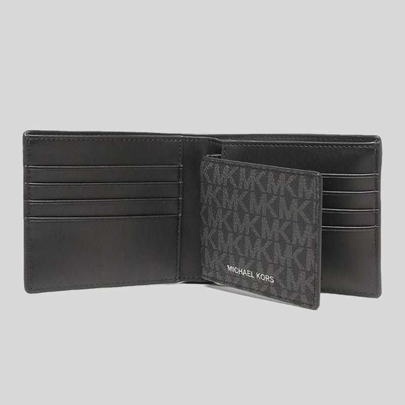 MICHAEL KORS Men's Cooper Billfold Wallet With Passcase Black 36U9LCRF6B