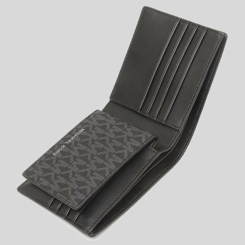 MICHAEL KORS Men's Cooper Billfold Wallet With Passcase Black 36U9LCRF6B