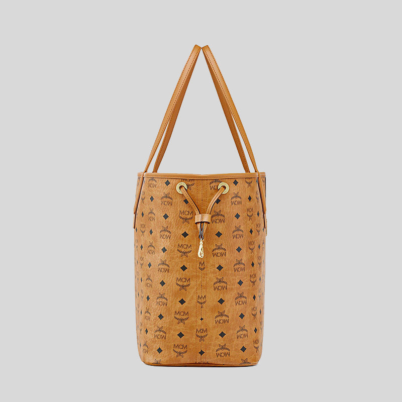 MCM Reversible Liz Shopper in Visetos Cognac MWPCSVI02CO001