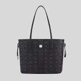 MCM Small Reversible Liz Shopper in Visetos Black MWPDSLR02BK001