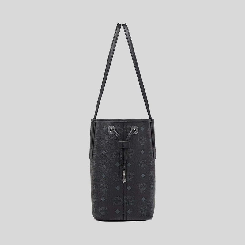 MCM Small Reversible Liz Shopper in Visetos Black MWPDSLR02BK001