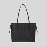MCM Small Reversible Liz Shopper in Visetos Black MWPDSLR02BK001