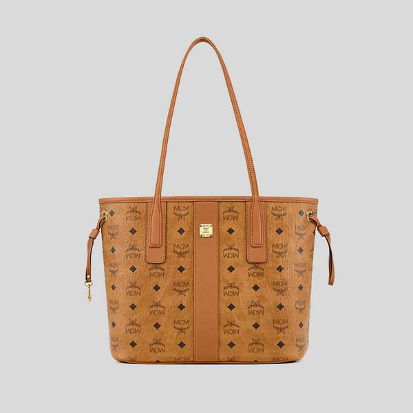 MCM Small Reversible Liz Shopper in Visetos Cognac MWPDSLR04CO001